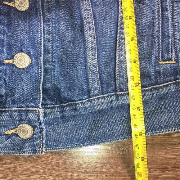 Womens XS Levi’s Stretch Denim Medium Wash Jacket - Picture 7 of 10